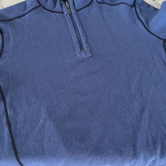 Bugatchi Reversible Cotton 1/4 Zip Pullover Sweatshirt Sz. XL - Picture 2 of 12